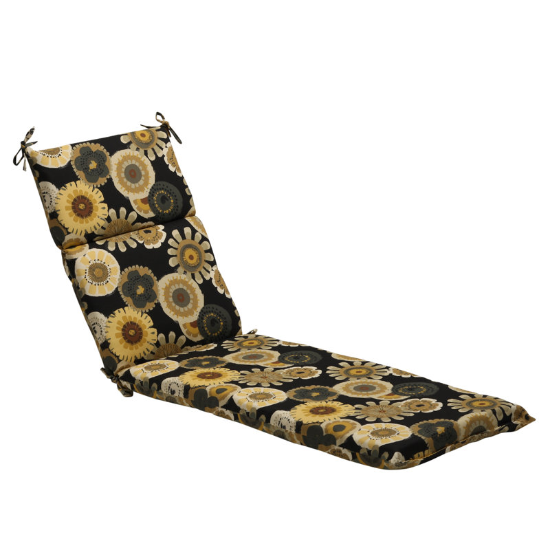 Pillow Perfect Floral Indoor/Outdoor Chaise Lounge Cushion & Reviews